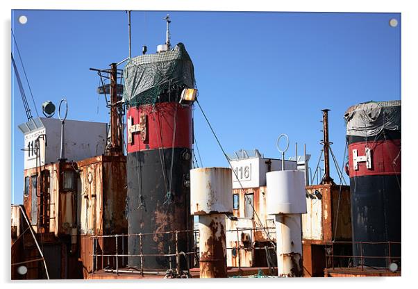Rusting Ships Acrylic by david harding