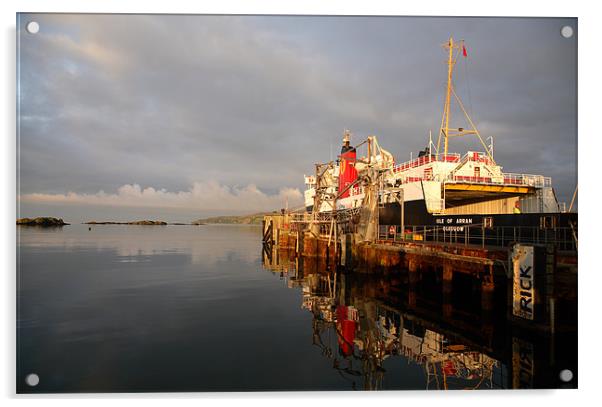 Islay Ferry Acrylic by david harding