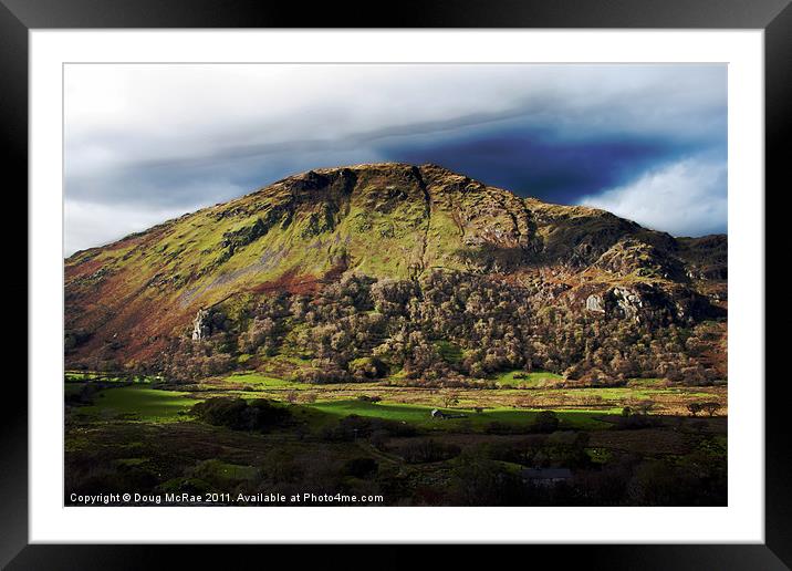 Welsh mountain Framed Mounted Print by Doug McRae