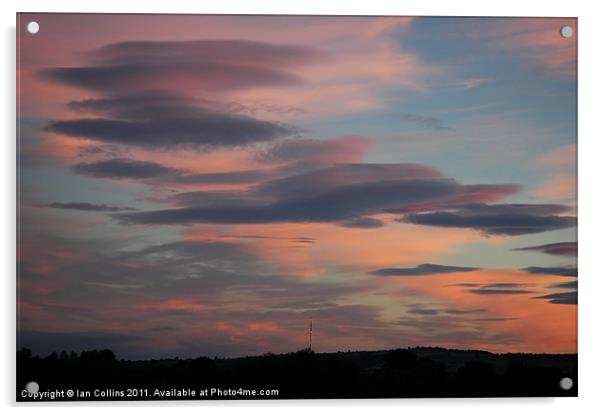 Lenticular Sunset Acrylic by Ian Collins