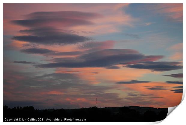 Lenticular Sunset Print by Ian Collins