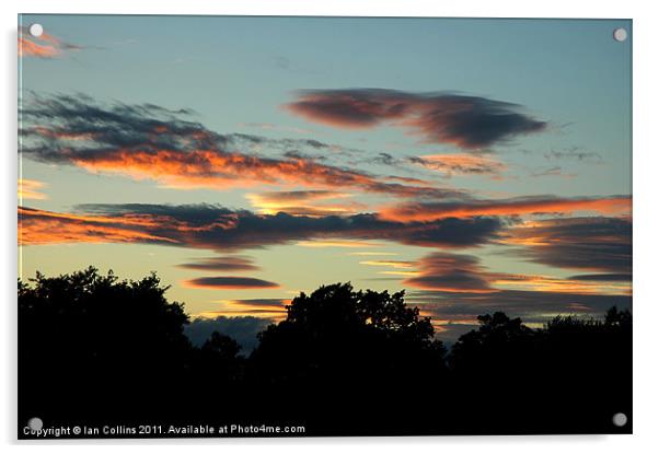 Lenticular Sunset 2 Acrylic by Ian Collins