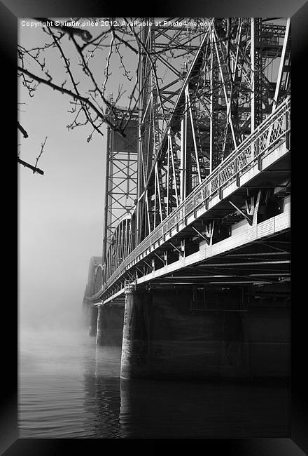 bridge to nowhere Framed Print by kirstin price