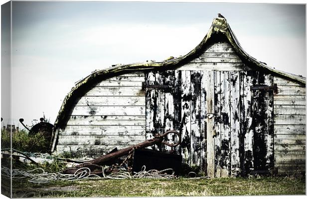 Northumbrian Boat Shed Canvas Print by Jamie Beck