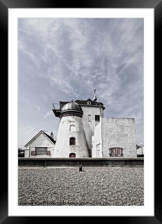 Windmill House at Thorpness Framed Mounted Print by Nigel Bangert