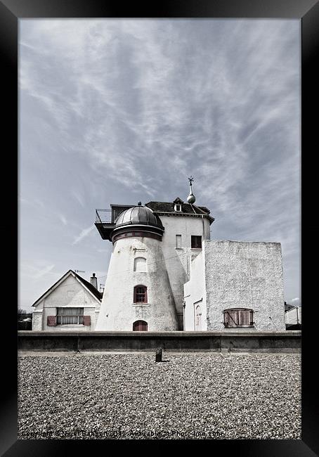 Windmill House at Thorpness Framed Print by Nigel Bangert