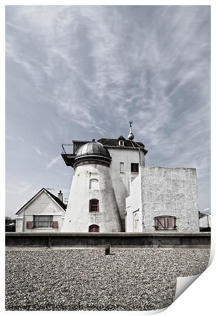 Windmill House at Thorpness Print by Nigel Bangert