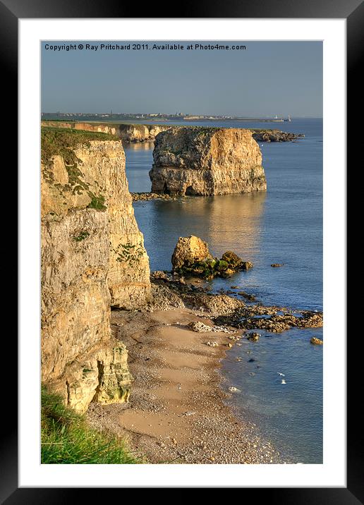 Marsden Shoreline Framed Mounted Print by Ray Pritchard