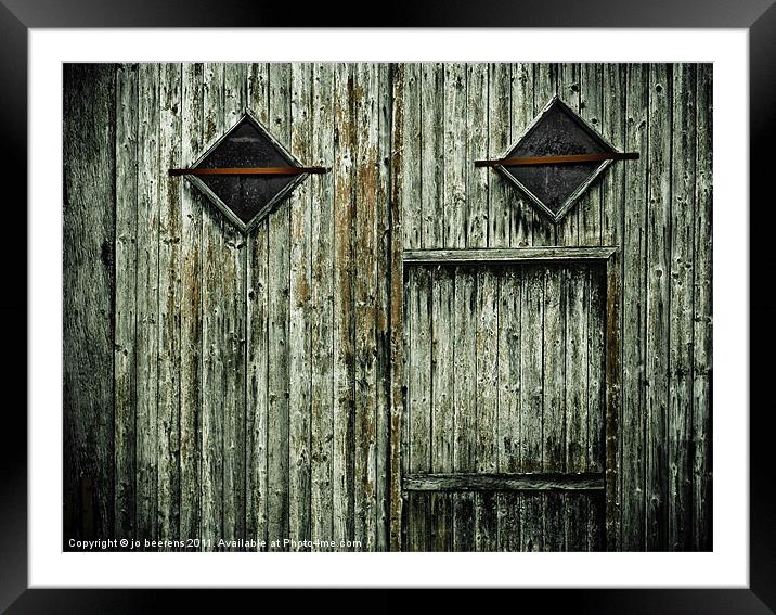weathered Framed Mounted Print by Jo Beerens