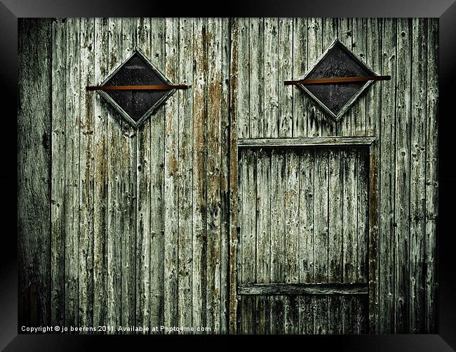 weathered Framed Print by Jo Beerens