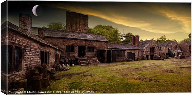 Industrial Hamlet Sunset Canvas Print by K7 Photography