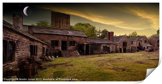 Industrial Hamlet Sunset Print by K7 Photography