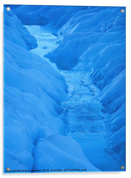 Ice Stream Acrylic by helene duerden
