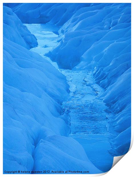 Ice Stream Print by helene duerden