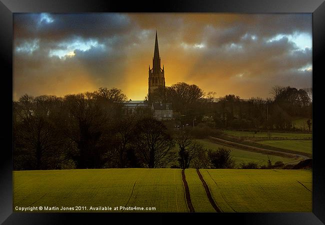 Dreaming Spire Sunset Framed Print by K7 Photography