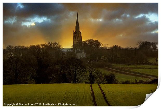 Dreaming Spire Sunset Print by K7 Photography