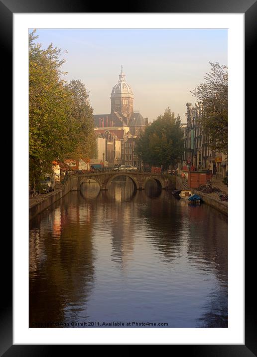 Amsterdam Church Framed Mounted Print by Ann Garrett