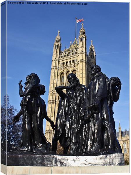 The Burghers of Calais Canvas Print by Terri Waters