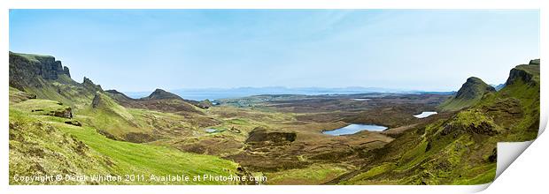 Quiraing Panorama, Skye Print by Derek Whitton