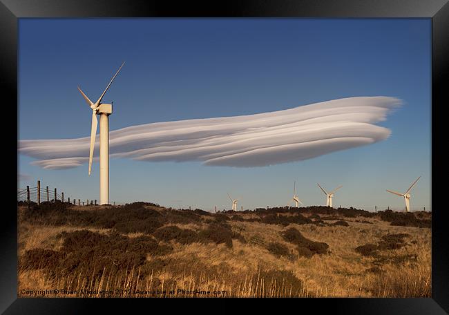 Lenticular Cloud Framed Print by Brian Middleton