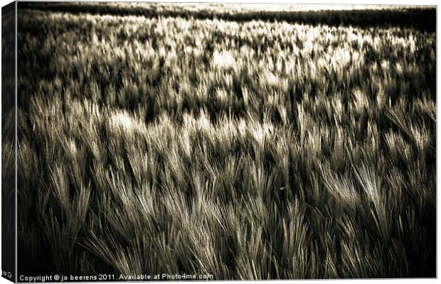 brush strokes of nature 1 Canvas Print by Jo Beerens