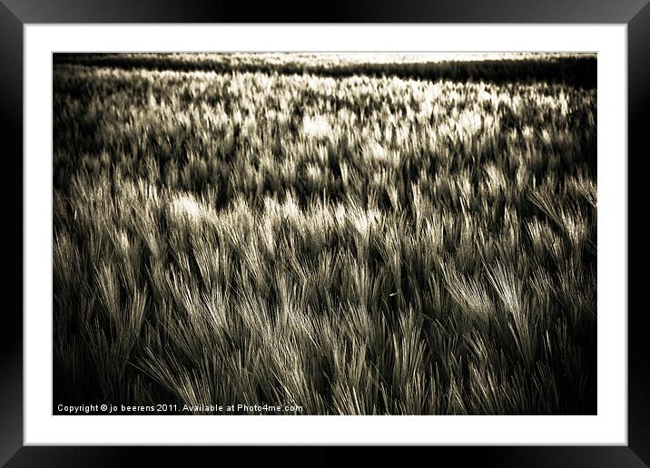 brush strokes of nature 1 Framed Mounted Print by Jo Beerens