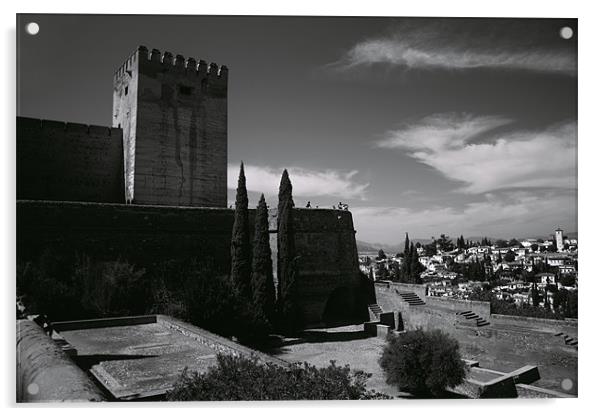 Alcazaba, Alhambra Palace Acrylic by peter thomas