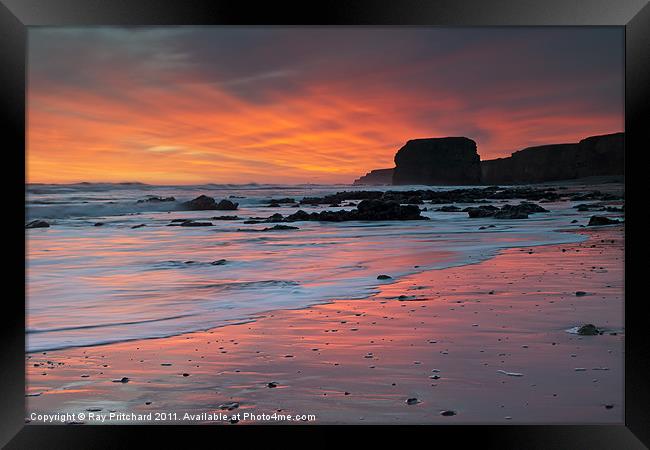 Sunrise At Marsden Framed Print by Ray Pritchard