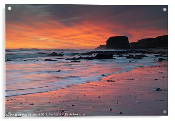 Sunrise At Marsden Acrylic by Ray Pritchard