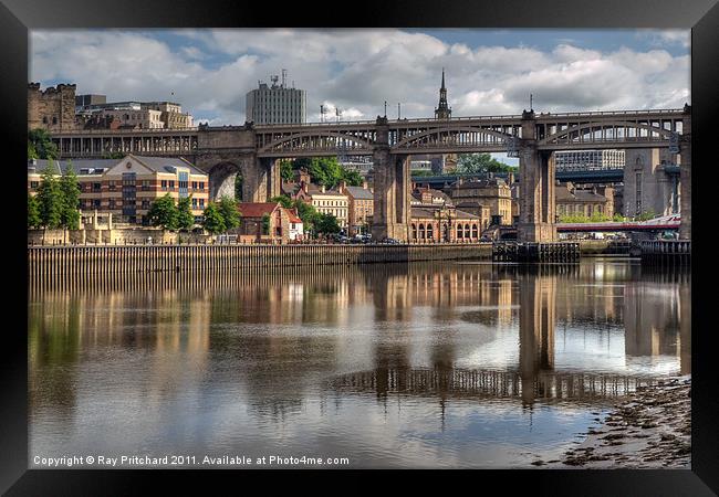 Newcastle Riverside Framed Print by Ray Pritchard