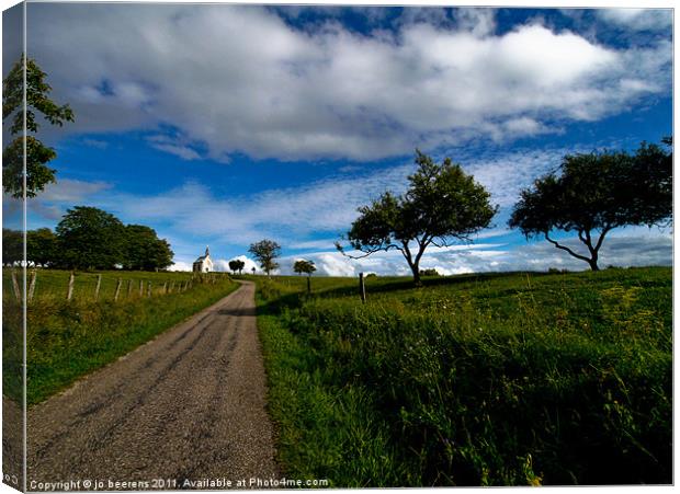 going to the chapel Canvas Print by Jo Beerens