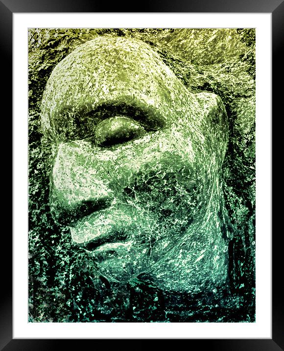 rock face 2 Framed Mounted Print by Heather Newton