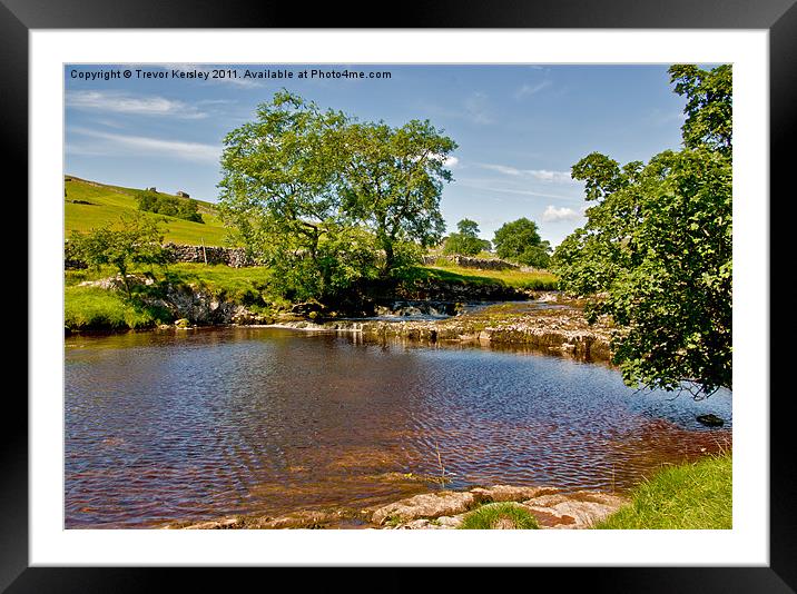 Peace in the Dales Framed Mounted Print by Trevor Kersley RIP