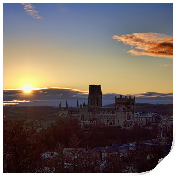 Durham Cathedral  Sunrise Print by Northeast Images