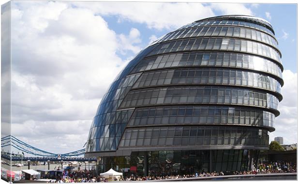 LONDON CITY HALL Canvas Print by radoslav rundic