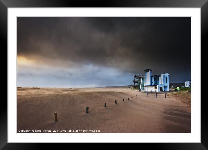 Llanelli Sandstorm Framed Mounted Print by Creative Photography Wales