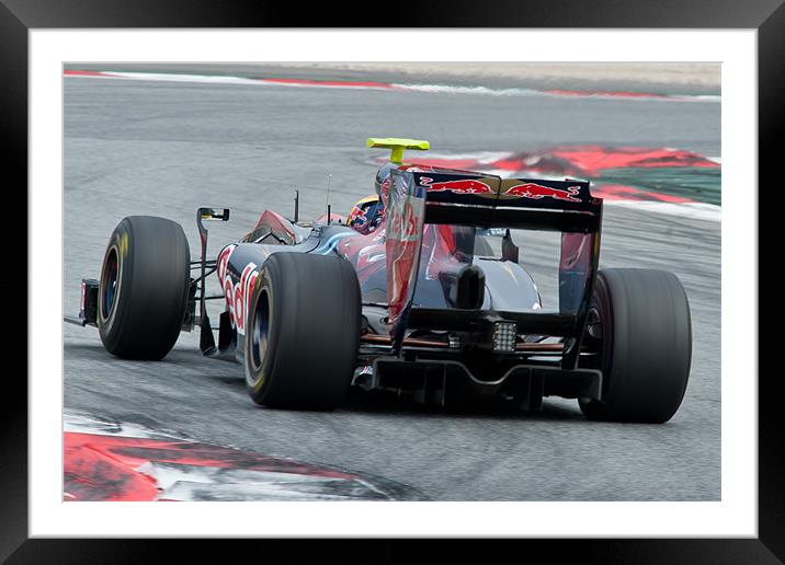 Jamie Alguersuari - Toro Rosso Framed Mounted Print by SEAN RAMSELL