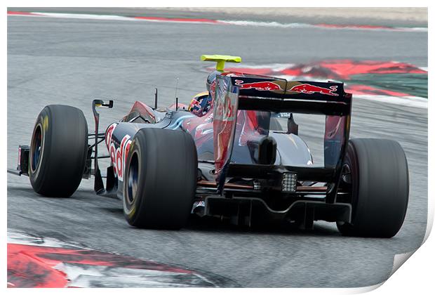 Jamie Alguersuari - Toro Rosso Print by SEAN RAMSELL