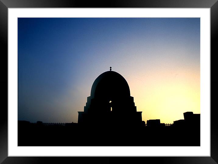 Cairo Mosque Framed Mounted Print by david harding