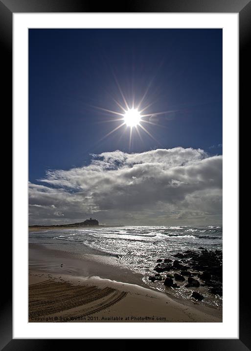Bright Morning at Nobbys Framed Mounted Print by Sue Wotton