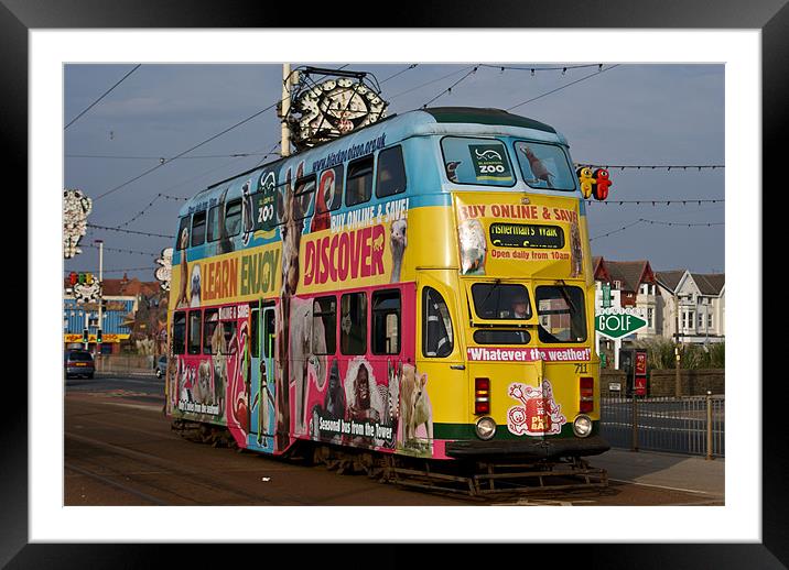Blackpool Tram 711 Framed Mounted Print by James MacRae