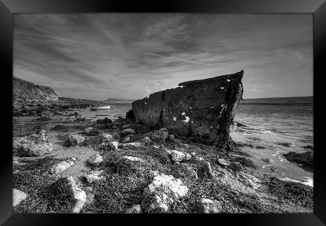 Rusting Boat Framed Print by Paul Brewer