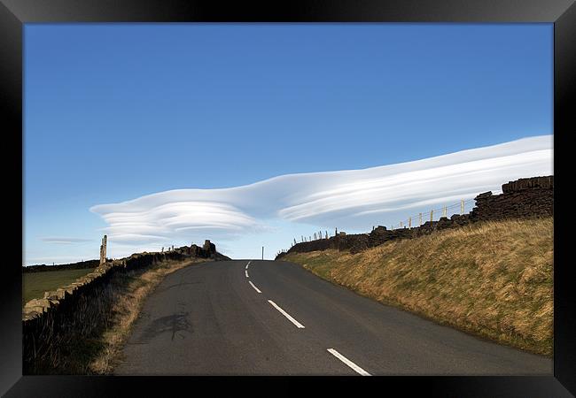 Rare lenticular cloud Framed Print by Brian Middleton