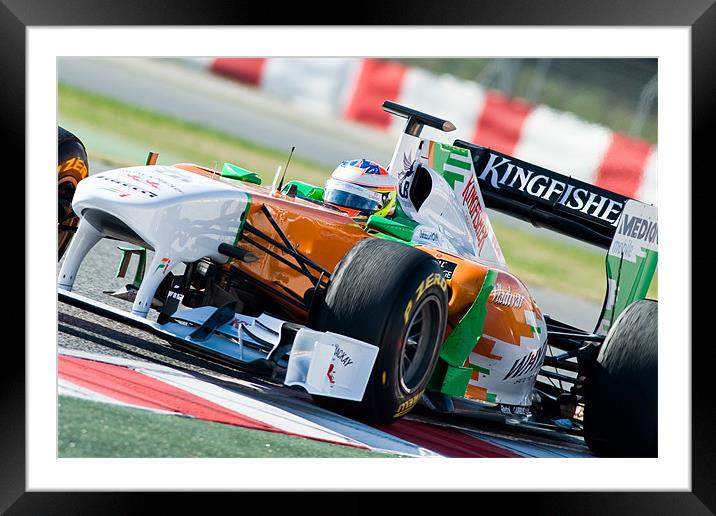 Paul di Resta - Force India 2011 Framed Mounted Print by SEAN RAMSELL