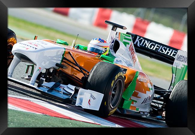 Paul di Resta - Force India 2011 Framed Print by SEAN RAMSELL