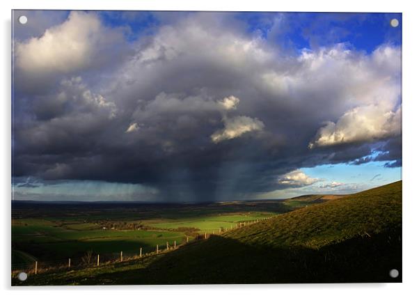 Approaching storm Acrylic by Pete Hemington