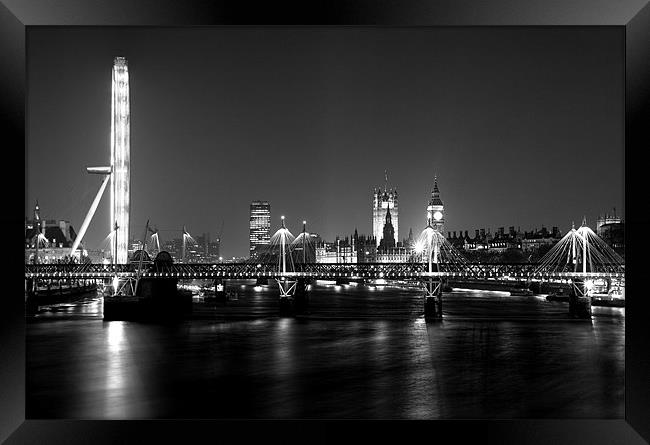 London at Night Framed Print by Alastair Gentles