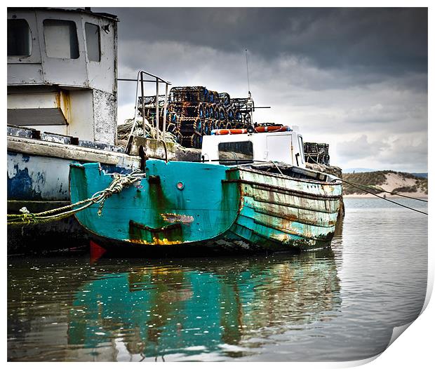Fishing Boats Print by Jamie Beck