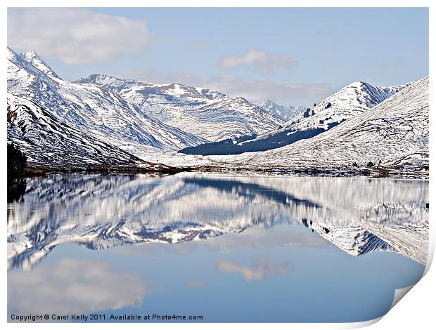 Winter Reflections Print by Carol Kelly 