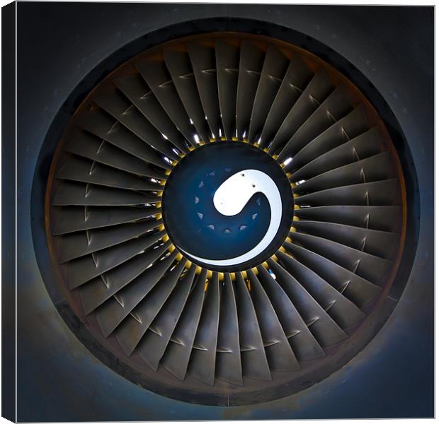 Jet Engine Canvas Print by Malcolm Wood